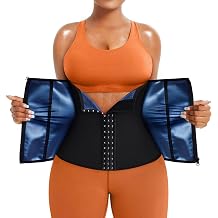 TrainingGirl Waist Trainer for Women Lower Belly Waist Trimmer Corset Tummy Wrap Workout Sweat Belt Band Sports Sauna Suit