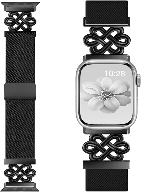Chinber Apple Watch用バンド 40mm 38mm 41mm 42mm 44mm 45mm 46mm 49mmに対応 磁気クラスプ生地 ナイロンインターロックバックルストラップ iWatch Ultraシリーズ10/9/8/7/6/5/4/3/2/1/SE用