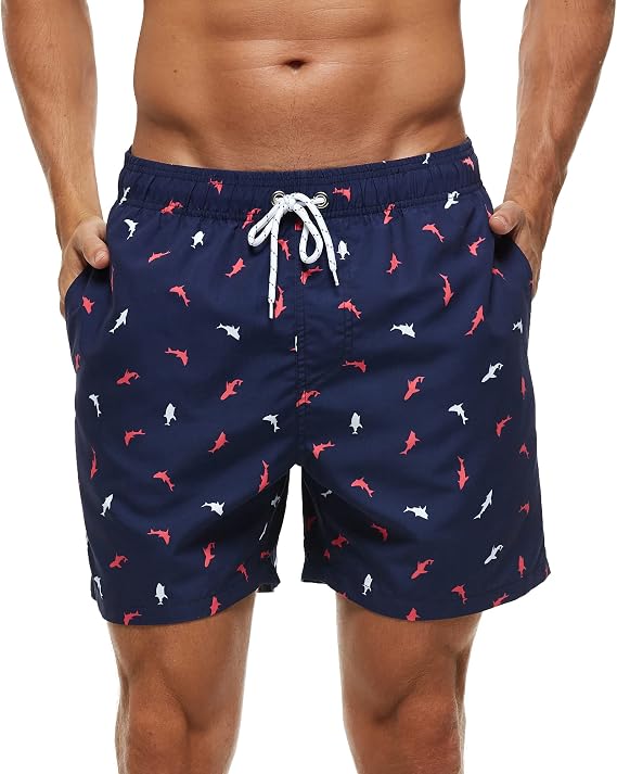 SILKWORLD Mens Swimming Trunks Swim Shorts Summer Bathing Suit Beachwear