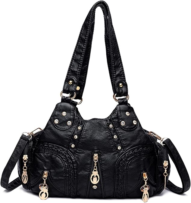 Ladies Handbags Fashion Shoulder Bag Hobo Bag Soft PU Leather Crossbody Bags Women Top-handle Bag