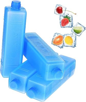 4Pcs Reusable Freezer Packs for Cold Chain Shipping Medical Storage Picnics Cooling Blocks for Efficient Food Preservation