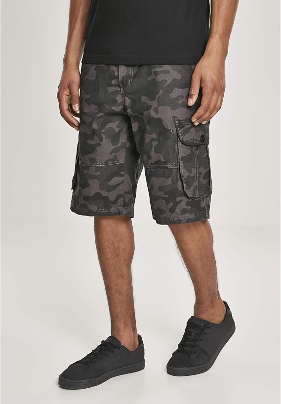 Southpole Men's Multi Pocket Ripstop Cargo Shorts with Belt, Inseam 12"