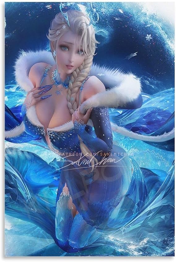 Sexy Anime Posters Anime Poster Video Game Anime Hot Girl Poster Canvas Wall Art Posters For Room Aesthetic And Decor 3 Poster For Living Room Bedroom Office Decor 24x36inch(60x90cm) Unframe-style