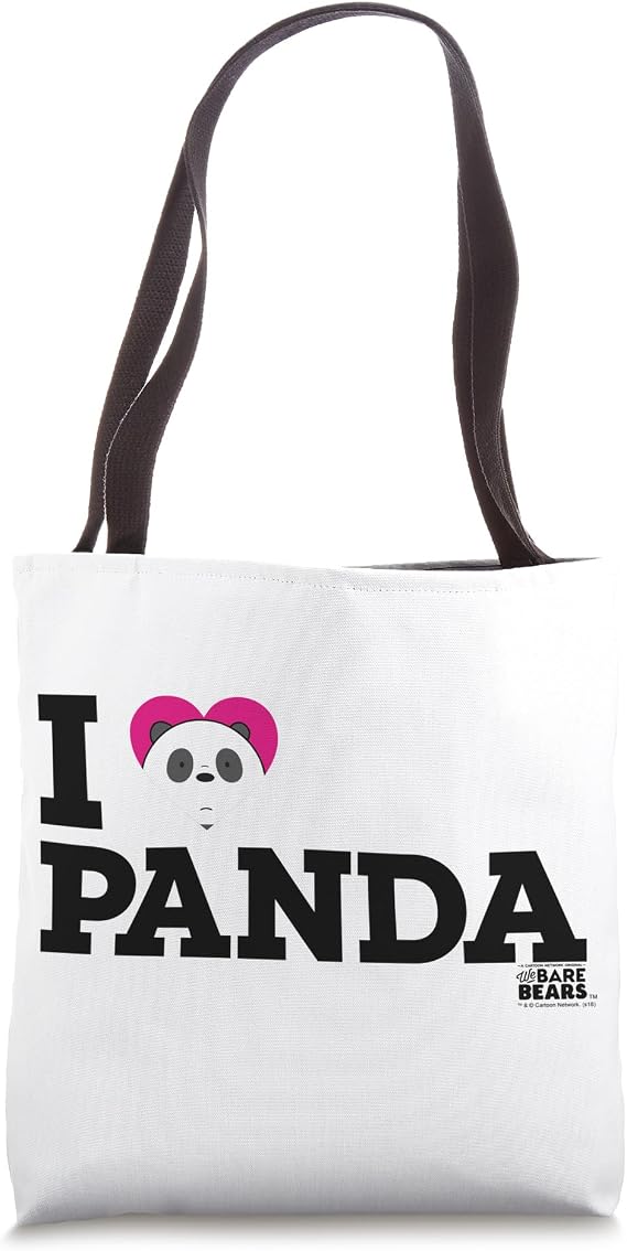 We Bare Bears Heart Panda Tote Bag
