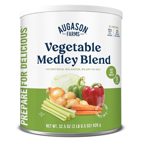 Augason Farms Vegetable Medley Blend Can