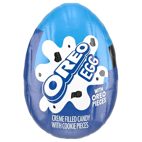 OREO Creme Filled Chocolate Candy Easter Egg, Easter Candy, 1.09 oz Egg | Individually Wrapped