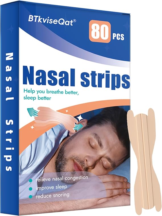 Nasal Strips 80 Pack, Snoring Aids for Men & Women, Nose Breathing Strips