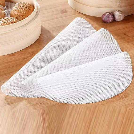 Silicone Steamer Mat Non Stick Cooking Steaming Sheet(3Pack,Mixed Size)