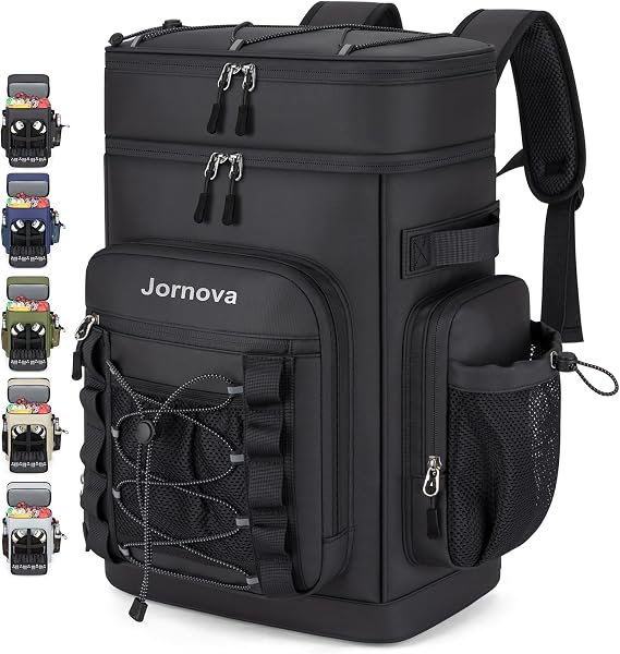 Insulated Leakproof Cooler Backpack,Double Deck Bag,48 Cans,35L