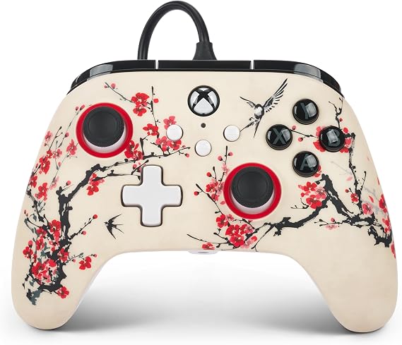PowerA Advantage Wired Controller for Xbox Series X|S - Warrior's Nirvana, Gamepad, Wired Video Game Controller, Gaming Controller, USB-C, works with Xbox One and Windows 10/11, Officially Licensed