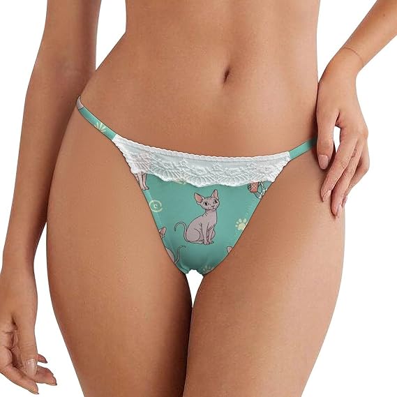 Low Rise Lace Thongs, Cheeky Panties