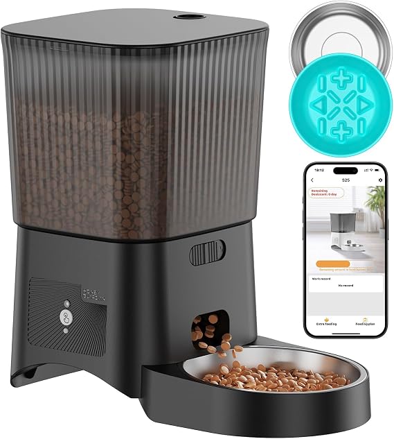 Automatic Cat Feeder 5G/2.4G WiFi Intelligent Cat Food Automatic