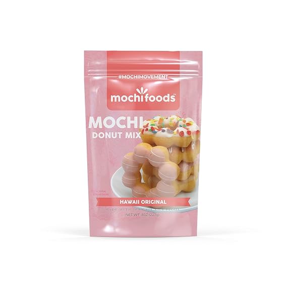 Mochi Donut Mix - 8 Oz - Ideal for Baking and Frying Delightful Donuts - Light and Fluffy Doughnuts.