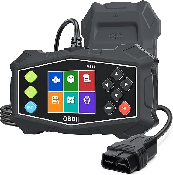 OBD2 Scanner Diagnostic Tool, ZEXMTE Professional OBD2 Scanner with Data Stream, Mode 6, Mode 8 & I/M Readiness, Enhanced Code Reader for Cars and Trucks, 2.8'' Color Screen, Suitable for 12V Vehicles