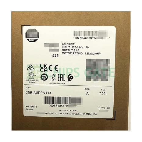 25B-A8P0N114 New Factory Sealed 525 1.5kW 25B-A8P0N114 1 PCS