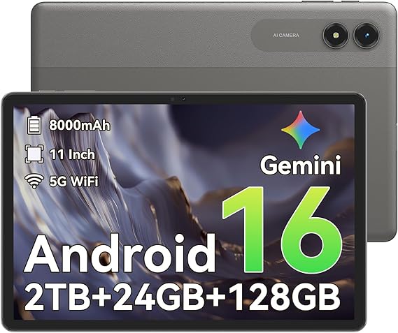 TABWEE T50 Android 16 Tablet, 11 Inch Tablet