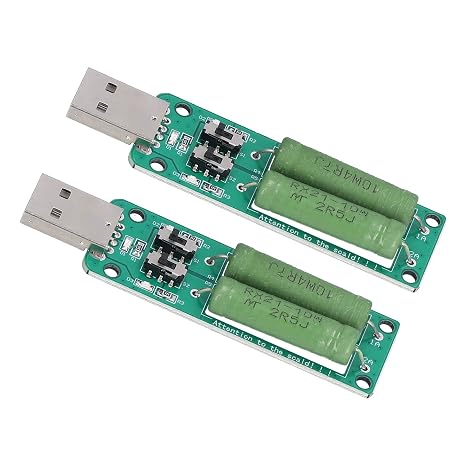 Loads Test Module Accessory, Easy Using DC 5V USB Load Tester 1A 2A 3A Discharge for Power Bank