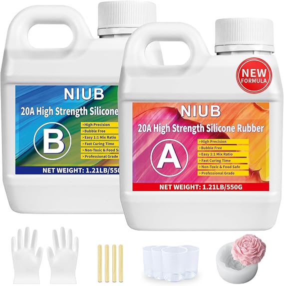 20A Silicone Mould Making Kit, 40oz Mould Making Silicone Rubber