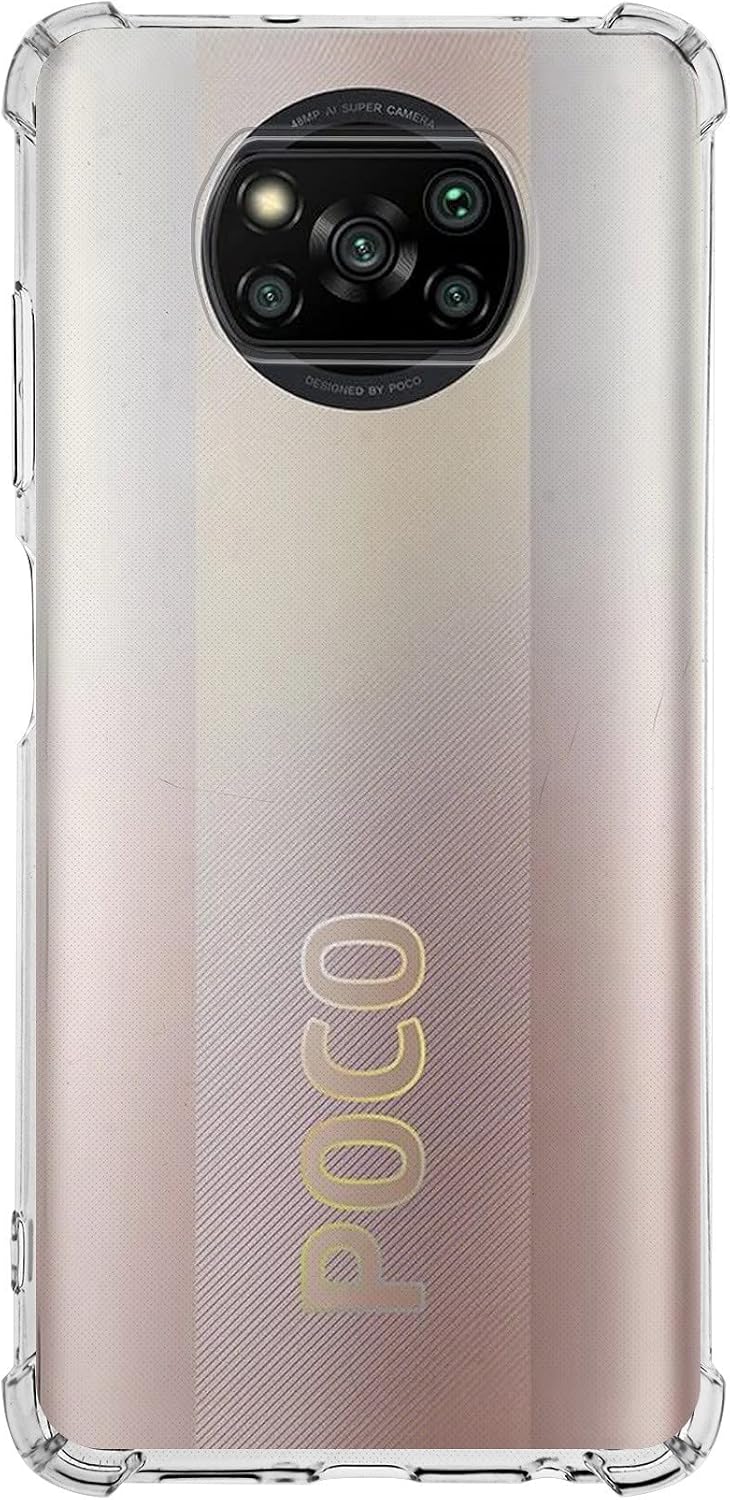 KZY Contact Compatible with Xiaomi KZY Contact Poco X3 Pro Cover Corner Protected AirBag Antishock Transparent Silicone Case