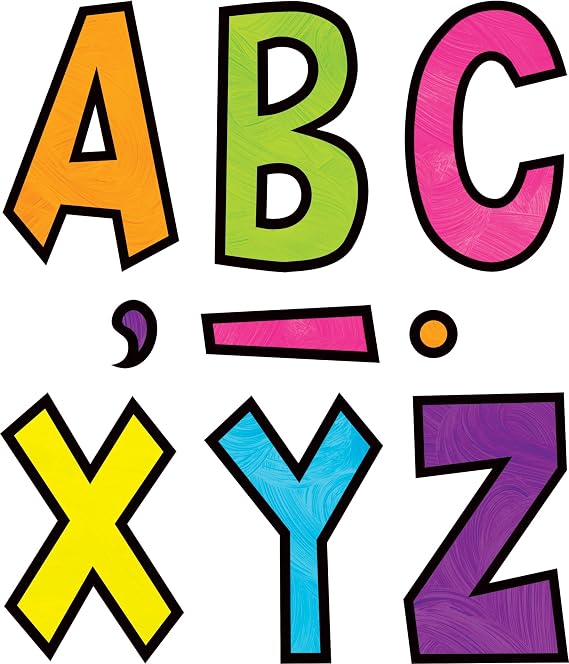 Teacher Created Resources Brights 4Ever 7" Fun Font Letters