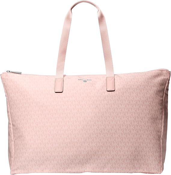 Michael Kors Jet Set Foldable Travel Bag Large Hardware Silver/Smoke Pink, Grande
