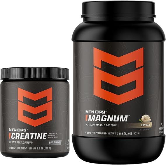 MTN OPS Creatine + Magnum Protein Vanilla Bundle