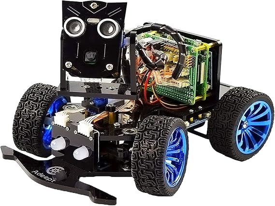 Adeept Mars Rover PiCar-B Smart Robot Car Kit for Raspberry Pi 4 3 Model B+ B, Speech Recognition, OpenCV, Real-time Video Transmission, STEM Educational Robot with PDF