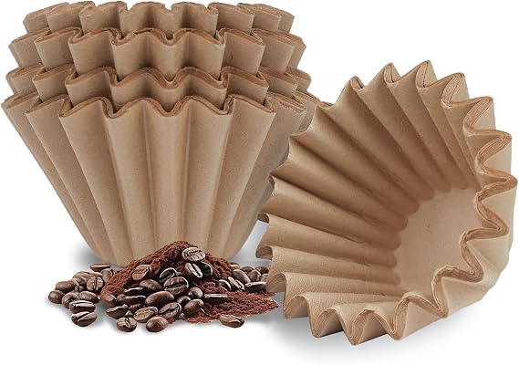 Disposable Small Coffee Filters, 100 Count Unbleached Coffee Paper Filter for Ninja Pods and Grounds, Specialty Single Serve Coffee Maker PB051 PB041, Kalita Wave Dripper 155