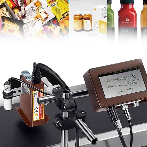 Date Printer Automatic Coding Machine, Inkjet Coding Machine for Production Line,Industrial Inkjet Printer,Online Coding Machine,Date Coder,12.7mm