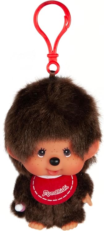 Monchihichi Red Bib Boy Keychain 5" Plush