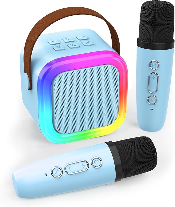 Mini Karaoke Machine for Kids Adults, Portable Bluetooth Speaker