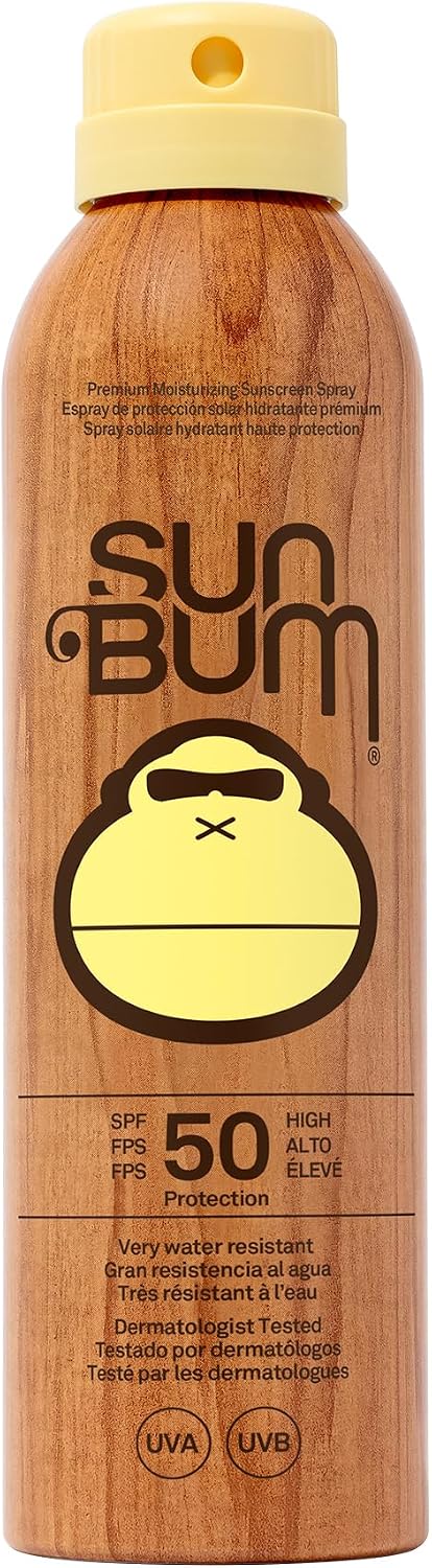 Sun Bum Original SPF 50 Sun Cream Spray, Moisturizing Sunscreen with Vitamin E, Vegan and Reef Friendly, Broad Spectrum UVA/UVB Protection, 200ml