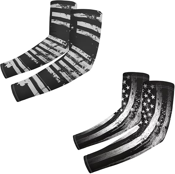 Xpyiqun 2 Pack UV Protective Arm Sleeves Cooling Arm Covers for Women Men
