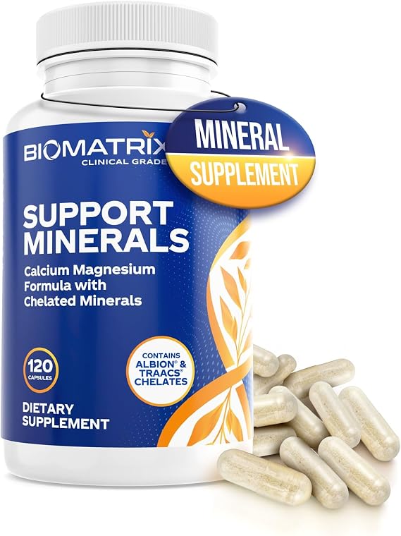 BioMatrix Chelated Mineral Supplement, Iron-Free, Calcium, Magnesium, Zinc