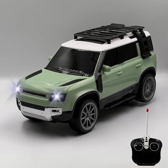 Giffy/Oyuncak Uzaktan Kumandalı Şarjlı Full Fonksiyon Defender Model 27 Mhz Gerçekçi Tasarım Drift Atan Jeeep Araç (Yeşil)