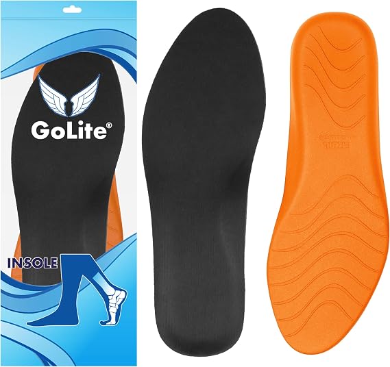 Extra Konfor Ayakkabı Tabanlığı, Memory Foam Hafızalı Topuk Dikeni İç Tabanlığı, Düz Taban - GoLite M24 Insole (Yeşil, 45)