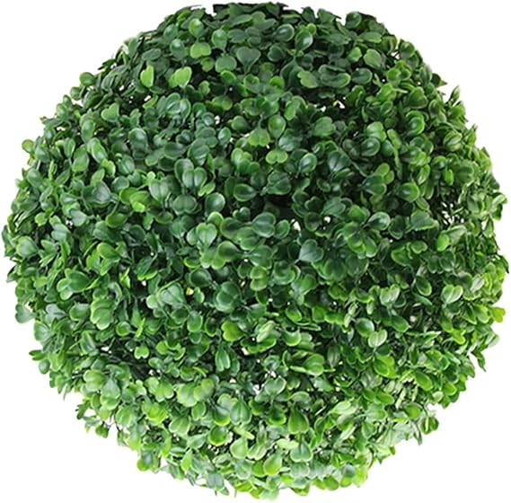 MAGICLULU 1Pcs Artificial Plant Topiary Balls Faux Boxwood Decorative Balls UV Resistant Artificial Topiary Ball for Backyard