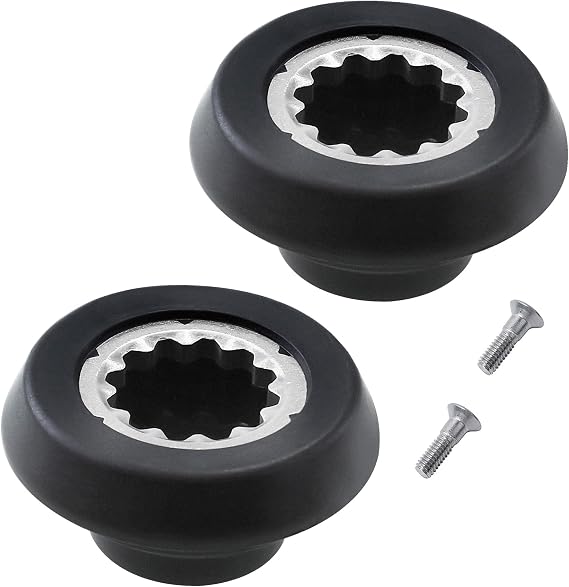 Blender Drive Socket Kit for NutriBullet RX 1700W Mixer Base, 2-Pack | Replacement Blender Part fits Rx N17-1001 Nb-301s, Juicer Mixer Base Gear Repair, 2 Sockets & 2 Screws