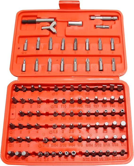 Mayhew Bestway Tools B24380 Screwdriver Insert Bit Set, 100-Piece
