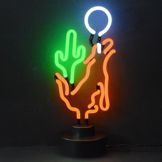 Neon Art: Coyote Moon Cactus Neon Sculpture [Tools & Home Improvement]