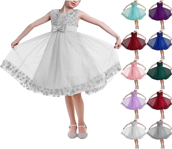 Girls Easter Spring Sequin Sleeveless Mesh Rainbow Dress Birthday Bridesmaid Gown Summer Clothes for Wedding Party