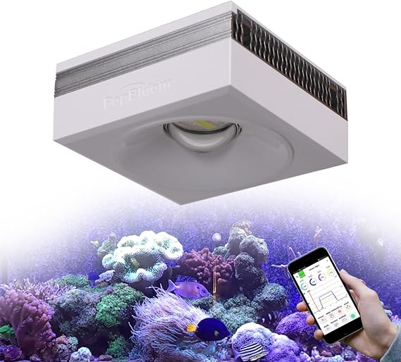PopBloom RL90 Full Spectrum Reef Light for Coral Smart-APP Control Marine Aquarium LED Light Coral Lamp