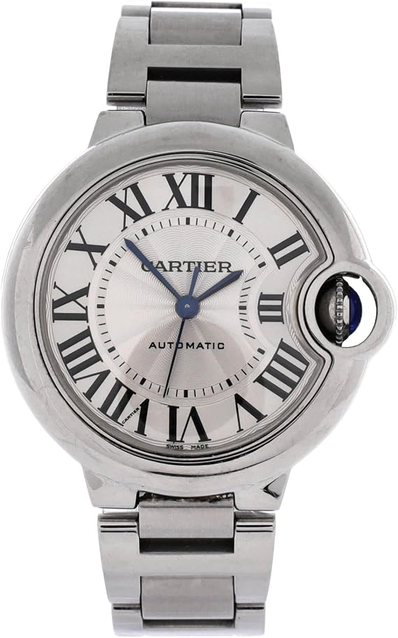 Pre-Loved Ballon Bleu de Cartier Automatic Watch 33, Silver