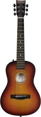 First Act Acoustic Sunburst Guitar, 30 Inch - Brass Acoustic Guitar Strings, Tuning Gear, String Post Covers, Steel-Reinforced Neck, Strap Buttons Musical Instruments