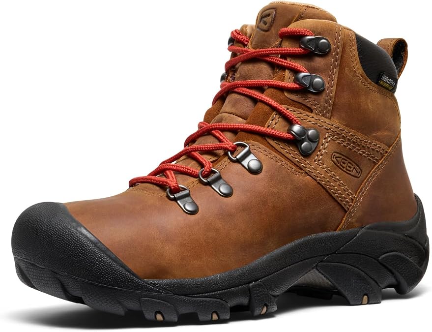 KEEN Men's Pyrenees Mid Height Waterproof Hiking Boot, Syrup/Syrup, 9 UK