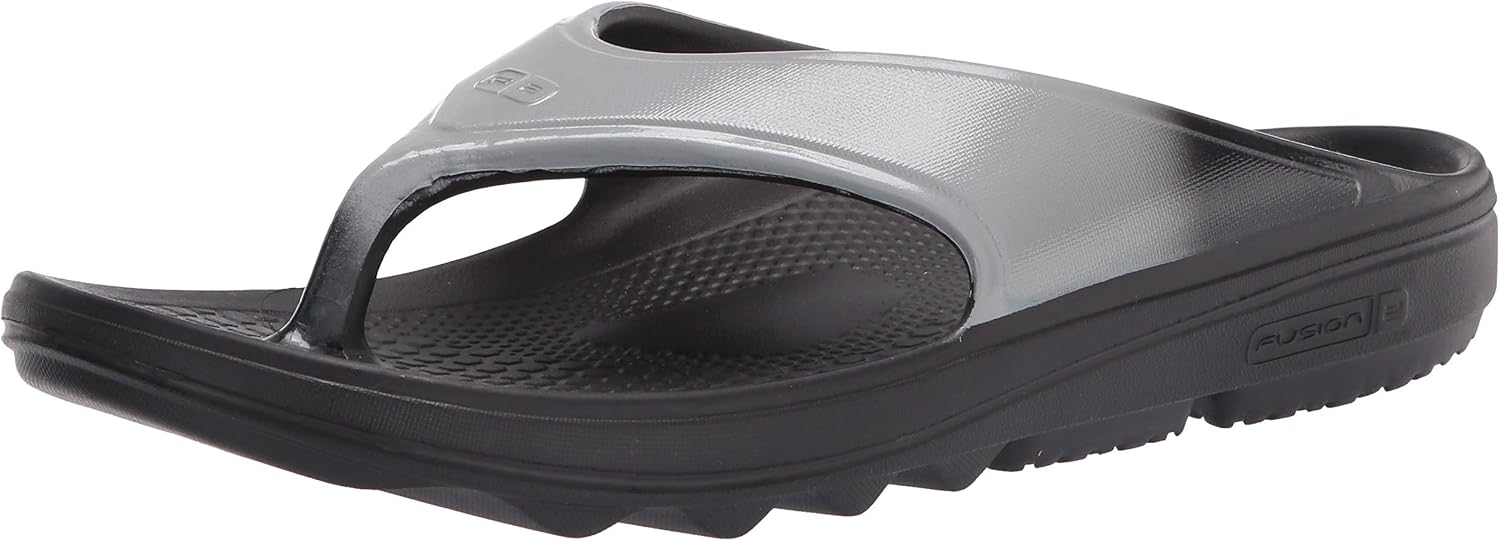 Spenco Men's Flip-Flop, Grey, 10 Wide