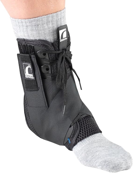 OTC Ankle Stabilizer, Exoskeleton Support, Heel Locking Straps, Large