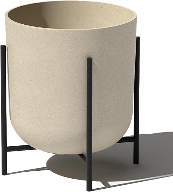 Veradek Mason Series Raised Lima Planter - Round Planter with Stand