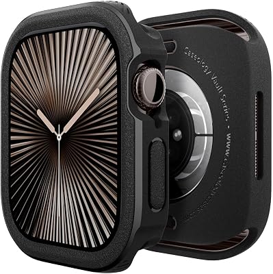 Caseology Vault Designed for Apple Watch Series 10 for Apple Watch Case 42mm 2024 - Matte Black