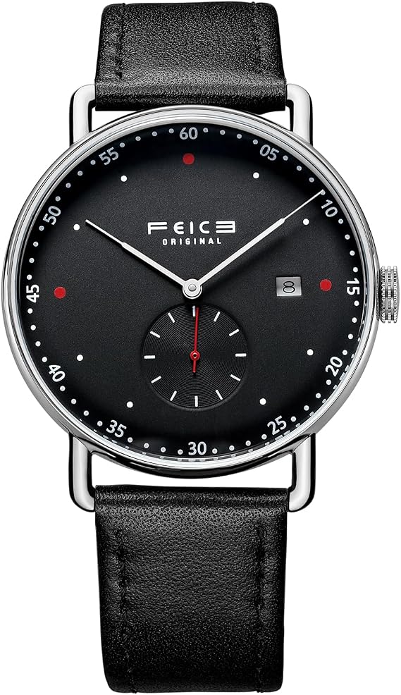 FEICE Mens Watches Mechanical Automatic Watch 5ATM Waterproof Stainless Steel Luxury Watches Casual Business Wristwatch Dress Watch for Men FF019